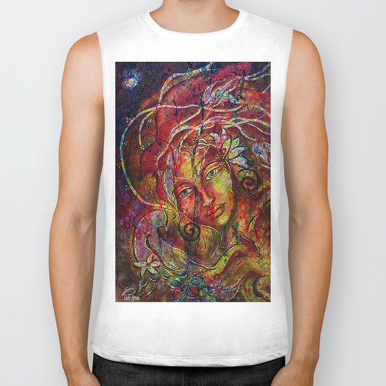 The more we rise and the more we see far. Biker Tank
