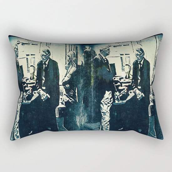 Manage a Trois (Office Drama) Rectangular Pillow