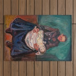 Edvard Munch - Woman with Sick Child, Inheritance Outdoor Rug