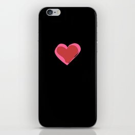 Heart pink iPhone Skin