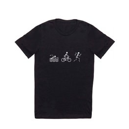 Funny Skeleton Triathlon Triathlete T Shirt