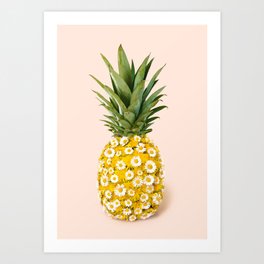 Daisy Pineapple Art Print