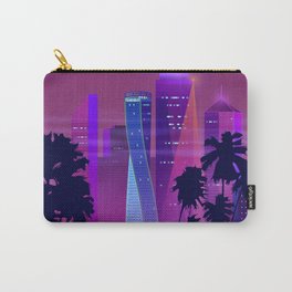 Synthwave Neon City #25: Vice city Carry-All Pouch | Neoncity, Vicecity, Vaporwave, Synthwave, Neonspace, Cyberpunk, Cosmos, Cosmic, Space, Skyscraper 