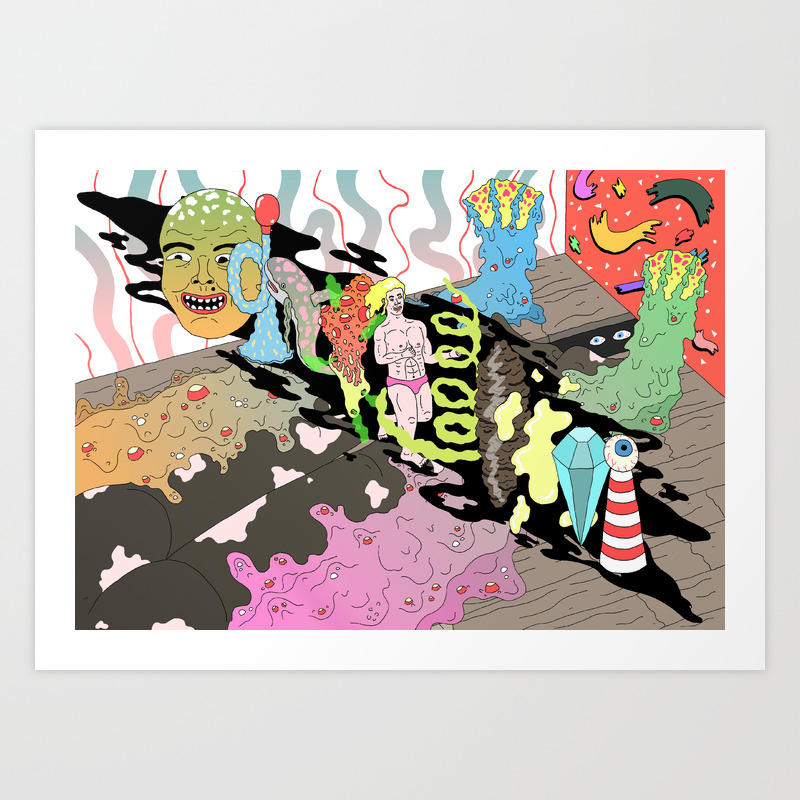 Naked Lunch Art Print By Jamesclapham Society6