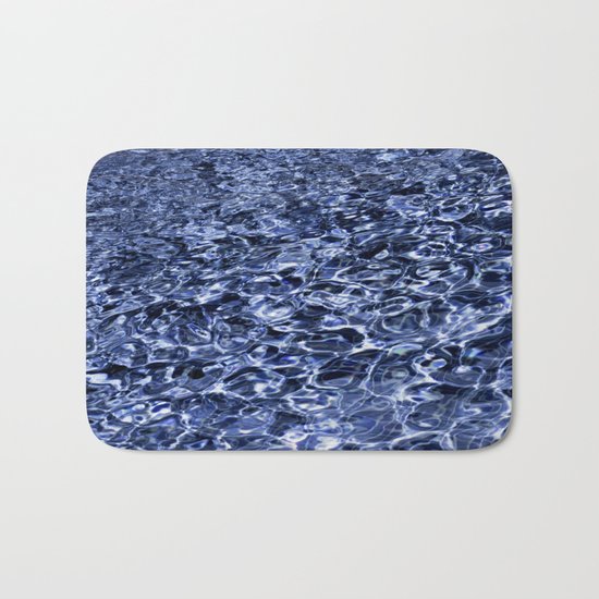 water and ripples Bath Mat