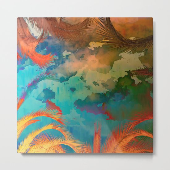 A place for lying down and look up / Botanic Metal Print