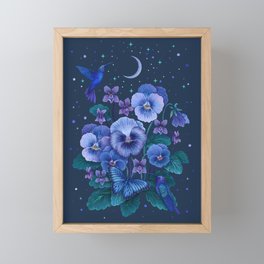 Violet - February Flower  Framed Mini Art Print