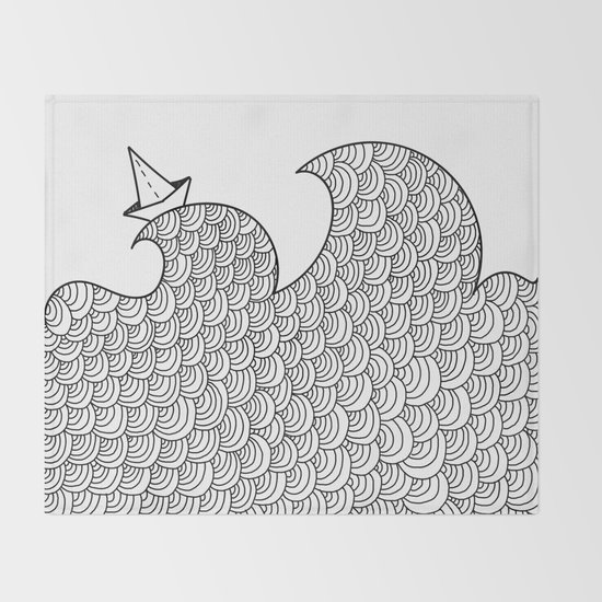 La Barchetta Di Carta Throw Blanket By Laurenjibloom Society6
