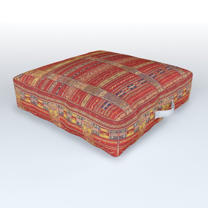 Heritage Moroccan Berber Artwork Design  Outdoor Floor Cushion