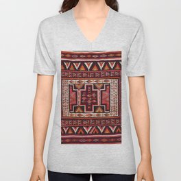 Heritage Moroccan Berber Rug Design V Neck T Shirt