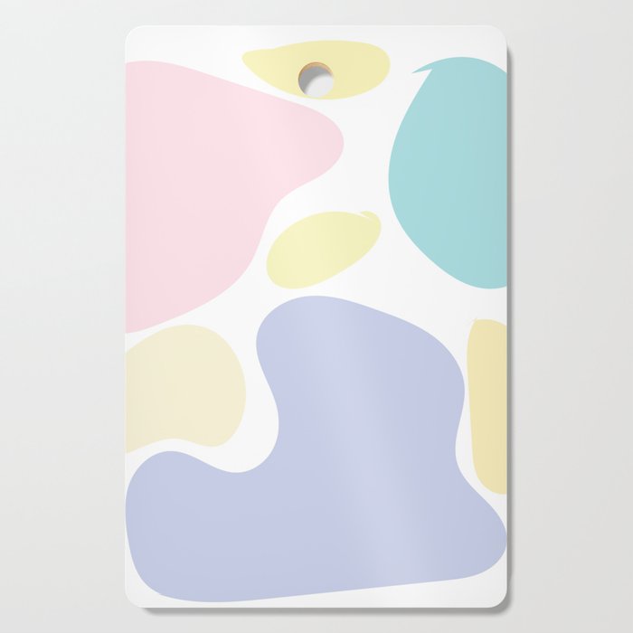 16  Abstract Shapes Pastel Background 220729 Valourine Design Cutting Board