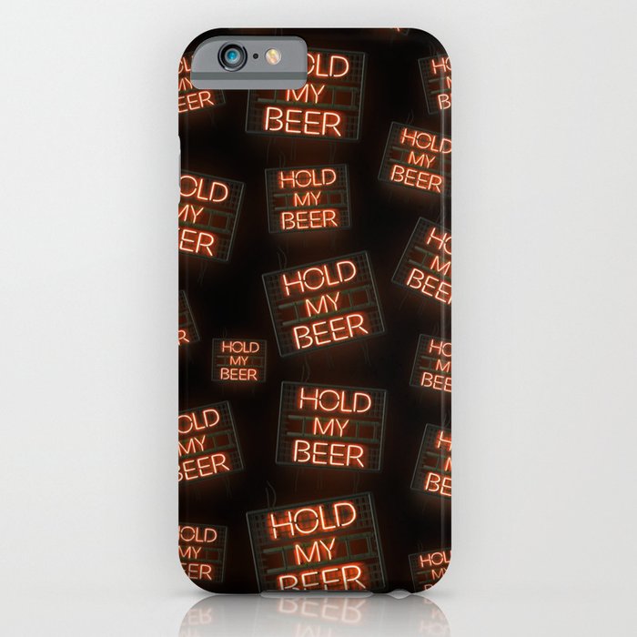 Hold My Beer Neon Bar Light iPhone Case