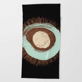 Abstract art gestual and organic Beach Towel