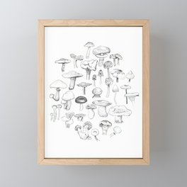 The mushroom gang Framed Mini Art Print