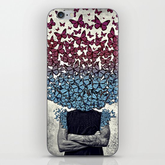 Butterflies In my head. iPhone & iPod Skin