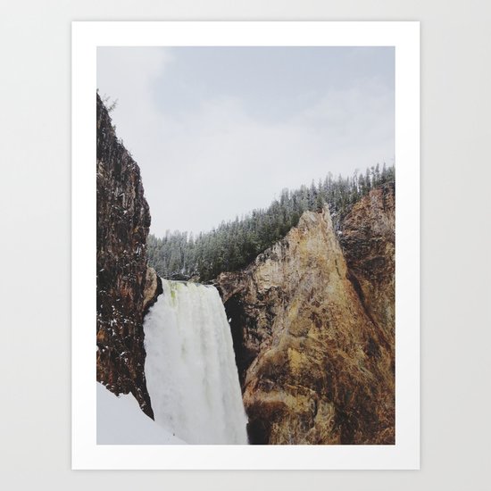 Lower Yellowstone Falls Art Print