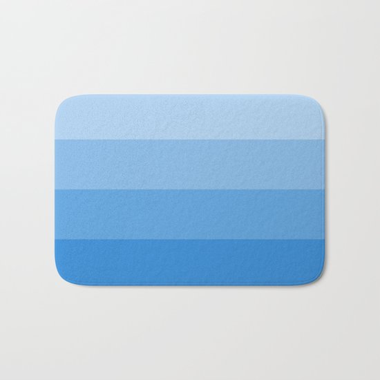 Four Shades of Blue Bath Mat
