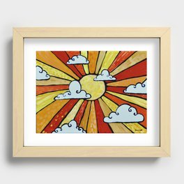 You are the sky Recessed Framed Print