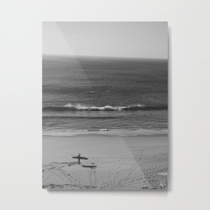 Surfer looking for waves Metal Print