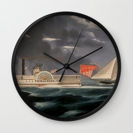 James Bard - The Thomas Hunt And The America (1852) Wall Clock