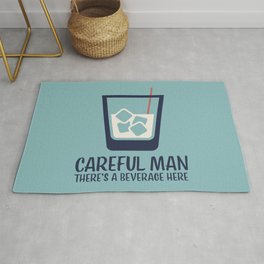 Careful Man There's a Beverage Here - The Big Lebowski Rug | Film, Johngoodman, Bowling, Russian, Whiterussian, Movieartposters, Biglebowski, Cocktail, Walter, Funny 