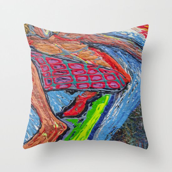 Tasty Waves Throw Pillow