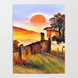 Landscapes of Tuscany Poster