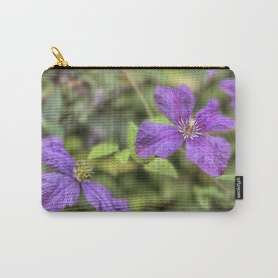 purple Clematis flower Carry-All Pouch