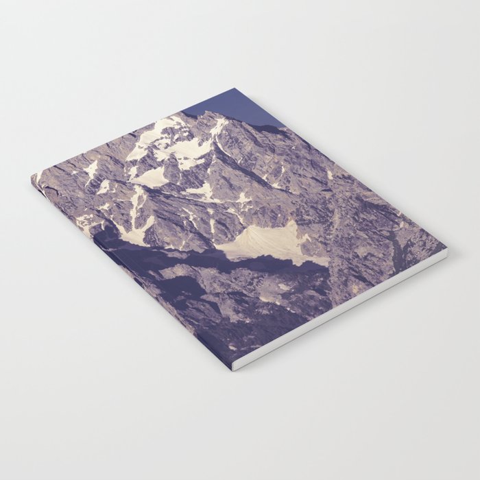 Grand Teton National Park Wyoming Mountain Peak Landscape Print Notebook