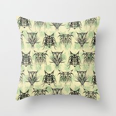 TRIBAL CATS Throw Pillow