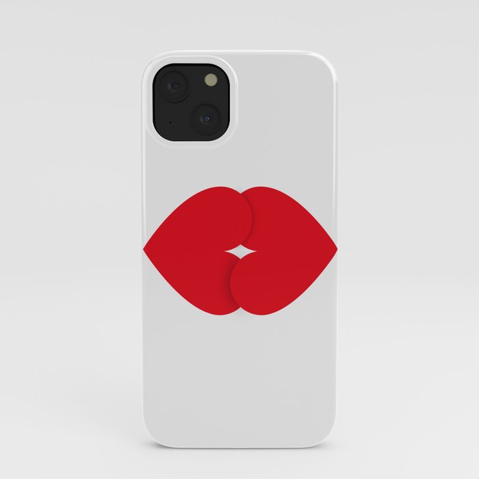 Hearts Kiss iPhone Case