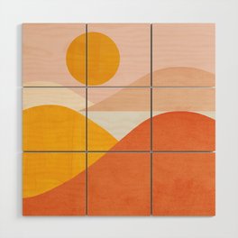 Abstraction_Mountains Wood Wall Art
