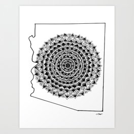 Arizona Mandala Art Print