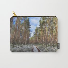Scottish Highlands Spring Snow Fall in I Art  Carry-All Pouch