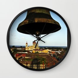 Bell Tower View, Granada, Nicaragua Wall Clock