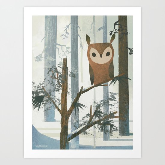 Day Owl Art Print