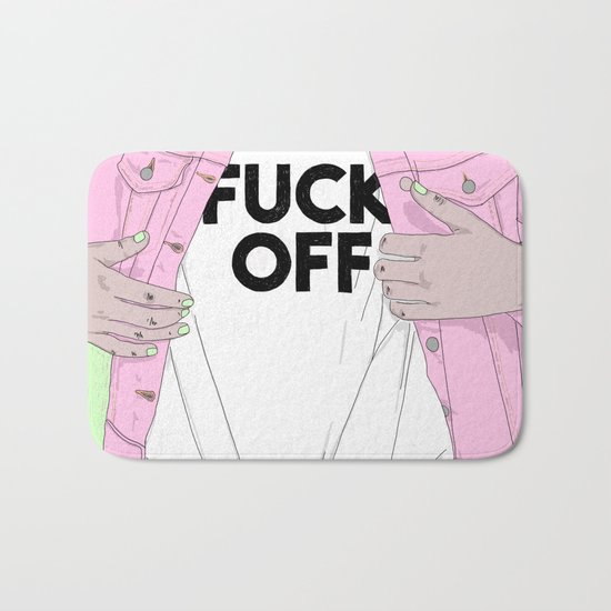 Just Fuck Off Bath Mat