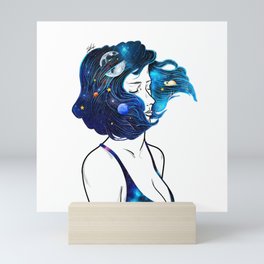 blowing  universe mind. Mini Art Print
