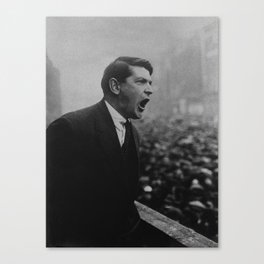 Michael Collins Speaking To A Dublin Crowd - 1922 Canvas Print