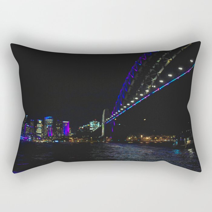 Harbour Bridge Vivid Sydney Rectangular Pillow