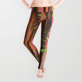 Abstract Sprouts Leggings