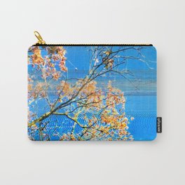 Glitch Tree Carry-All Pouch | Graphicdesign, Nature, Japanese, Glitch, Neon, Digital, Vaporware, Blueandorange 