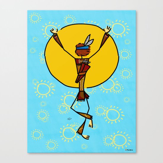 Spiritual dance Canvas Print