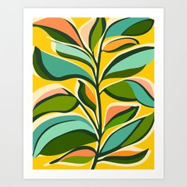 Celebration / Abstract Botanical Series Art Print