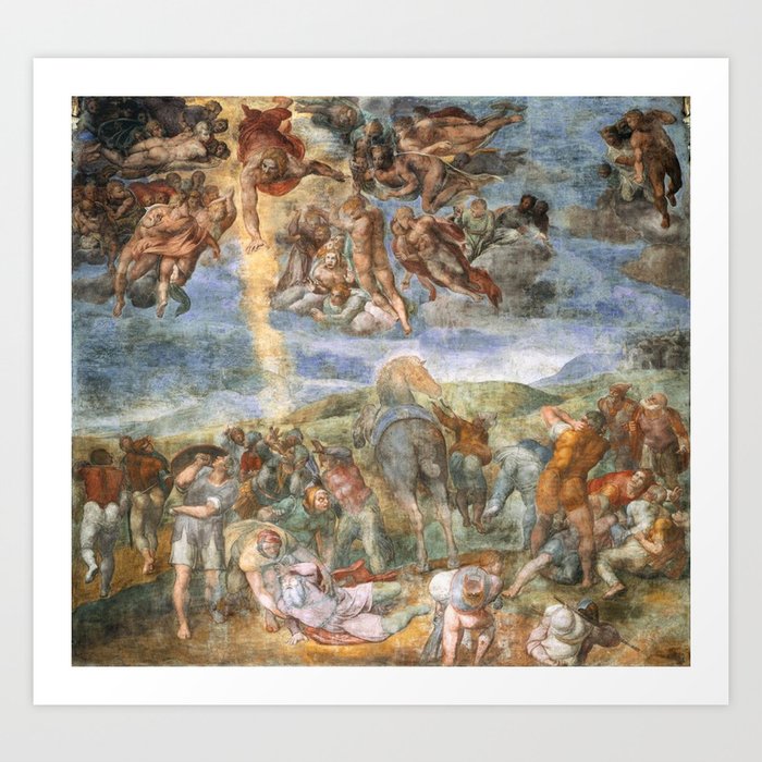 Michelangelo The Conversion Of Saul Art Print By Alexandra Arts