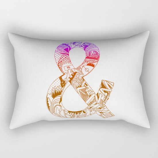 '&' Rectangular Pillow