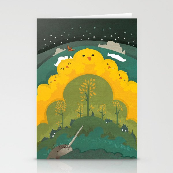 A Day on Chicken Mountain Stationery Cards