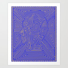 Lines of Thought Art Print