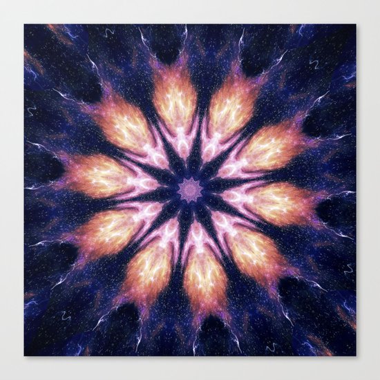 Lightening Mandala Canvas Print