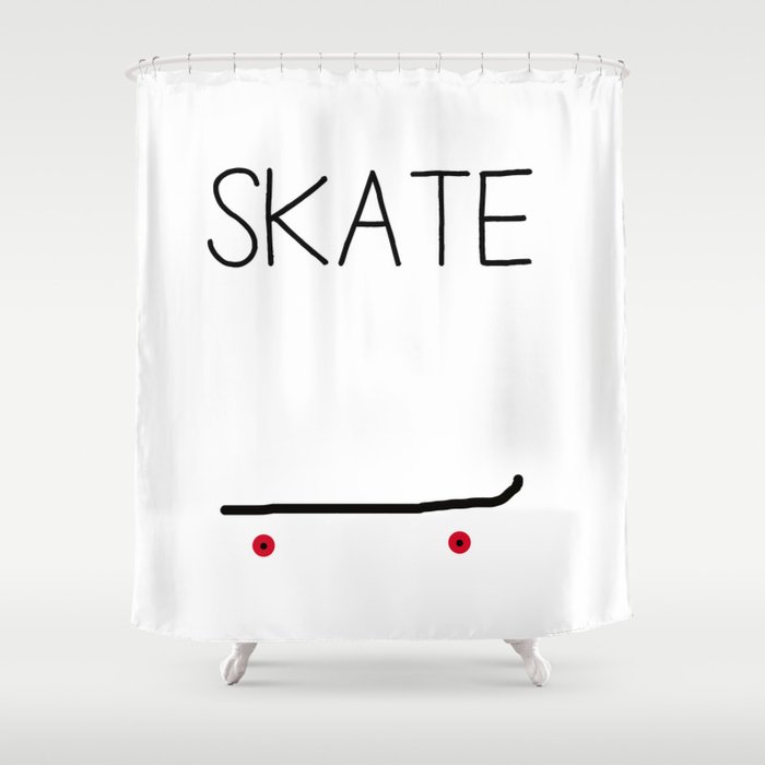 Skate Shower Curtain